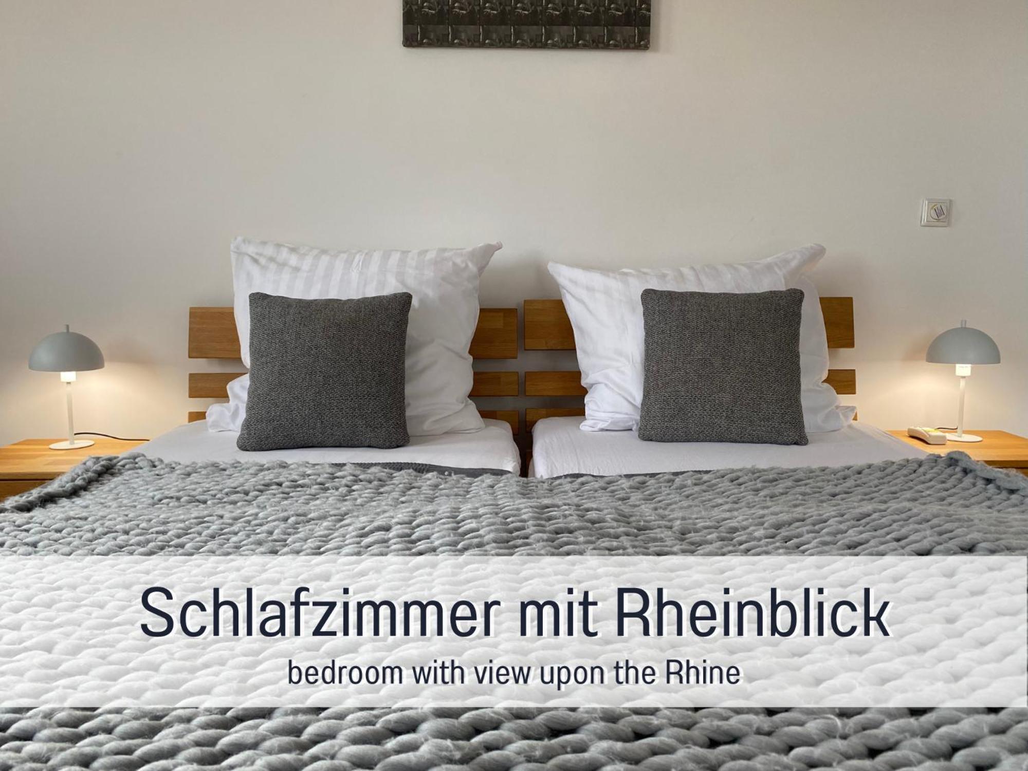 Rheinblick7 Neuss - Spektakulaerer Blick Auf Die Duesseldorfer Skyline - Ruhig Modern Privatparkplatz Aufzug - Top Anbindung An Messe Flughafen Hauptbahnhof Exterior foto